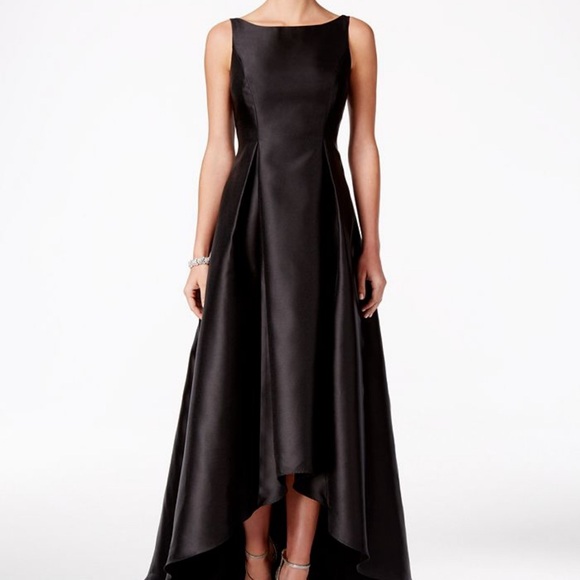 Adrianna Papell Black High Low Evening Gown - Picture 2 of 9